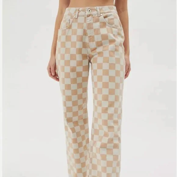 NWT Ragged Priest Checkered Jeans - Picture 2 of 6